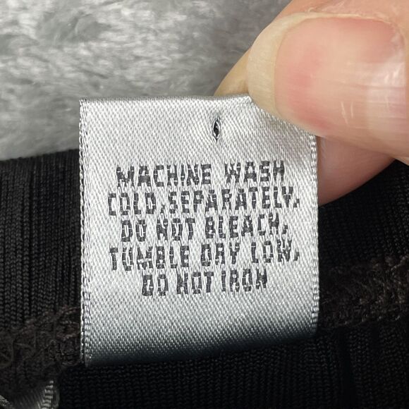 Chicos Travelers Slinky Pants (3) XL Short Black Pull On Minimalist Stretchy USA - Picture 4 of 9